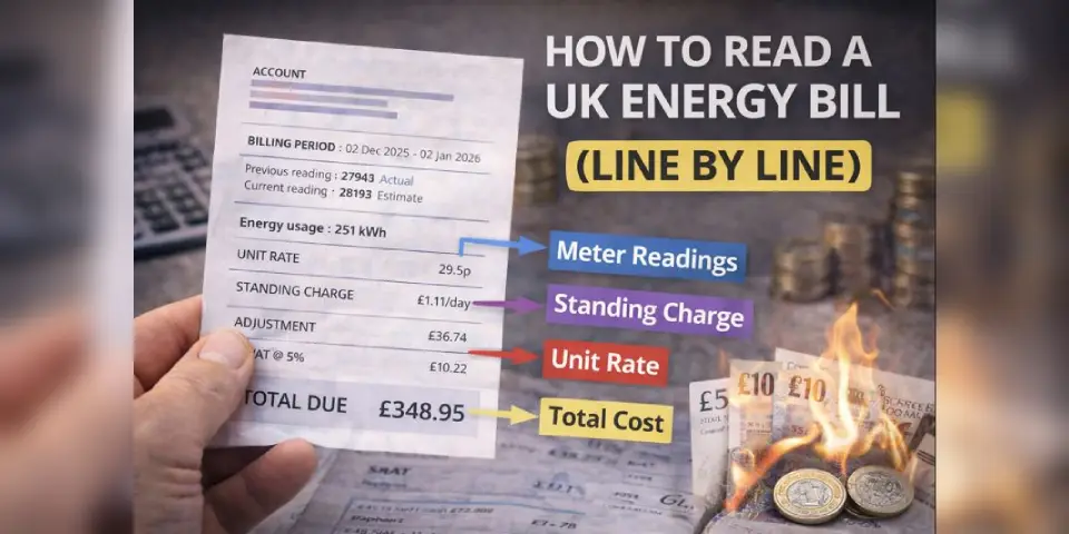 How to Read a UK Energy Bill (Line by Line)